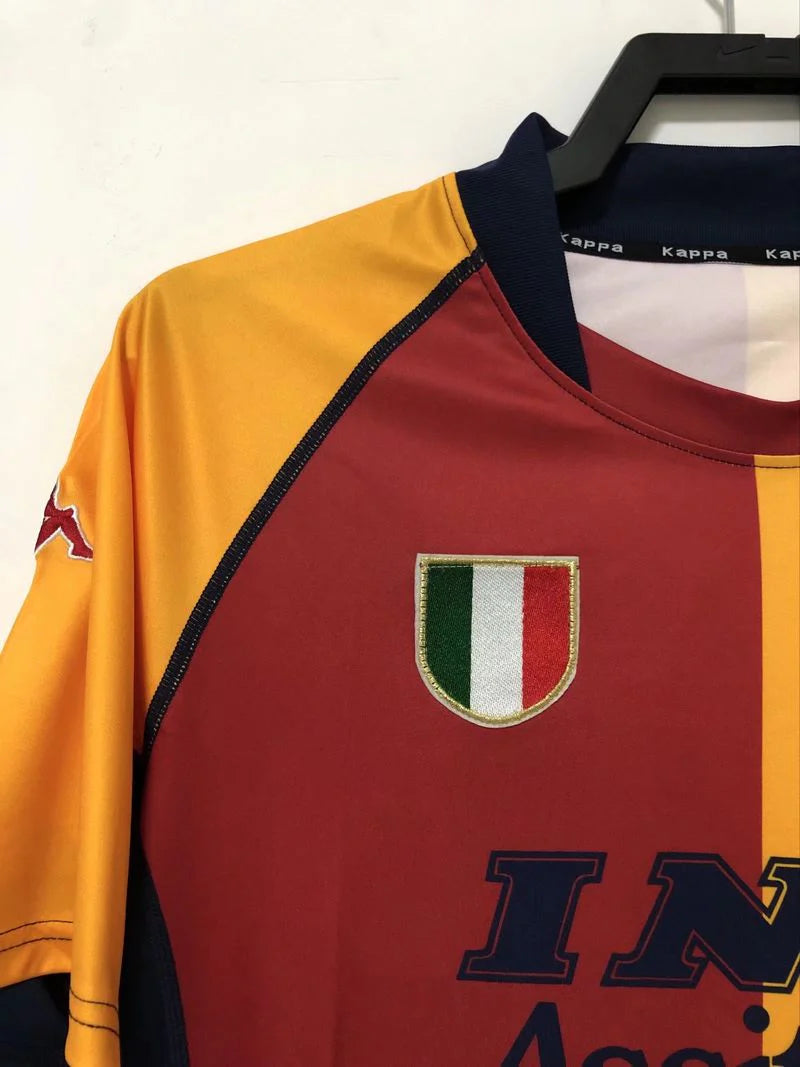 AS Roma 2000–2001 Retro Home Jersey – De Rossi #27