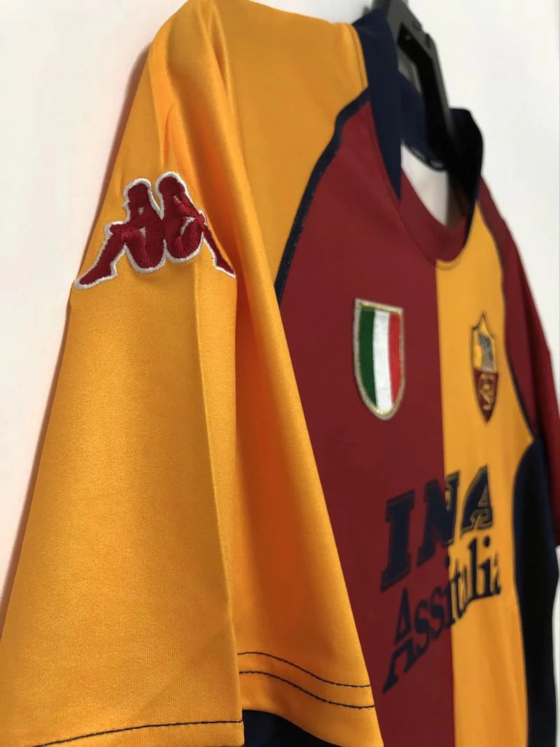 AS Roma 2000–2001 Retro Home Jersey – De Rossi #27