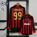 Retro AC Milan 2006-07 Home Jersey Long Sleeve #99 Ronaldo