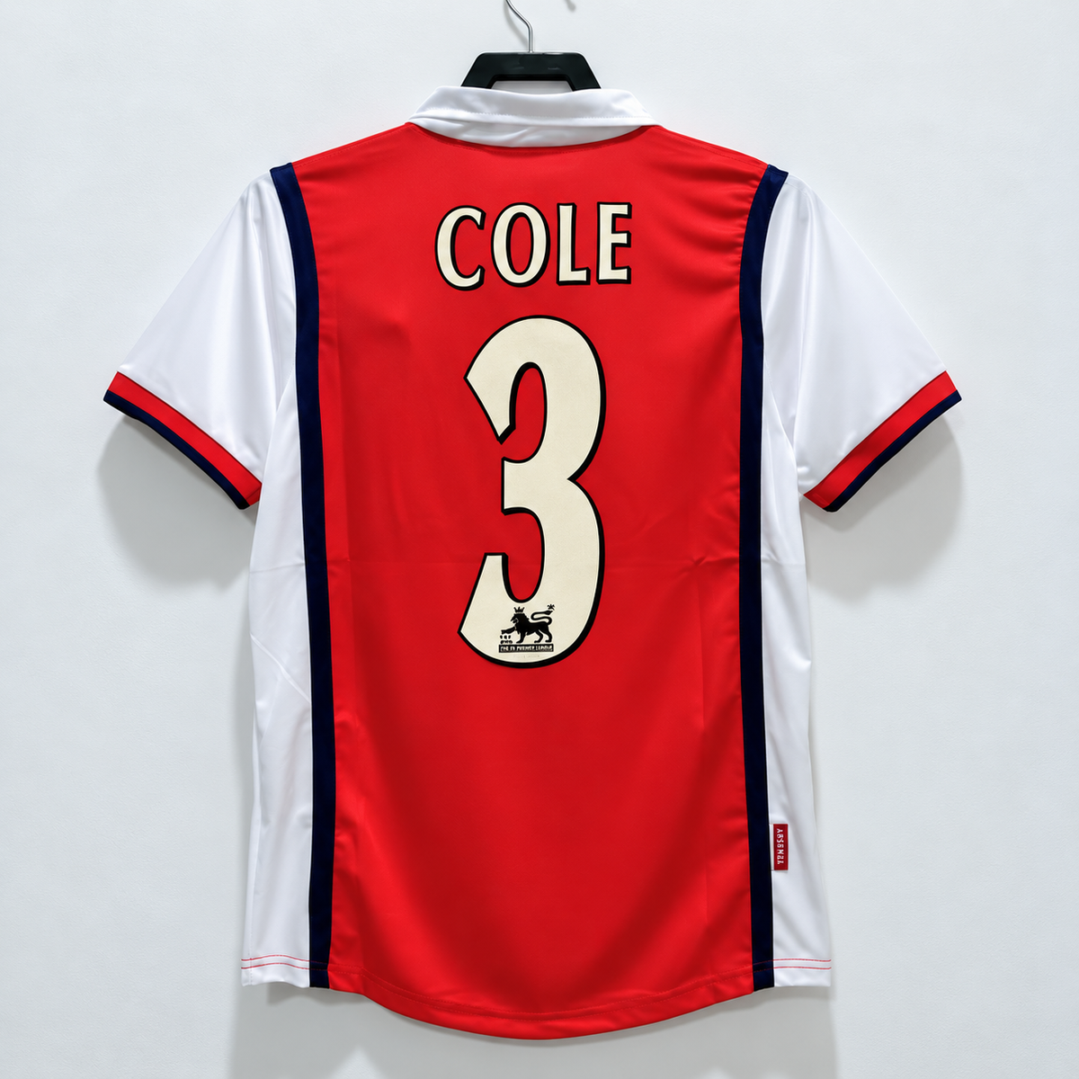 Arsenal FC 2003-2004 Retro Home Jersey | Ashley Cole #3 Men's Soccer Shirt - Short Sleeve "The Invincibles" Edition with Premier League Patches