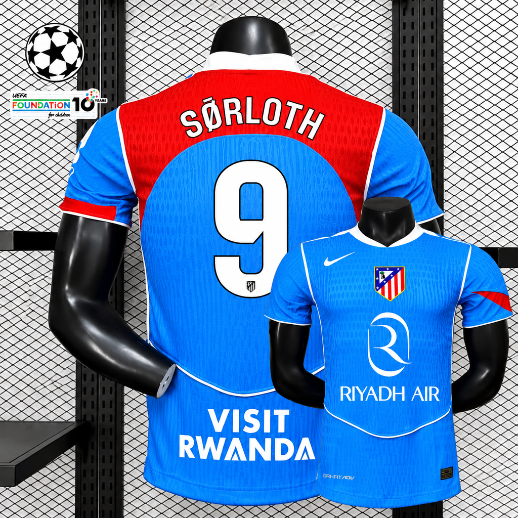 Atlético Madrid 2025-26 Third Away Jersey – Sorloth 9 | Short Sleeve | S–2XL