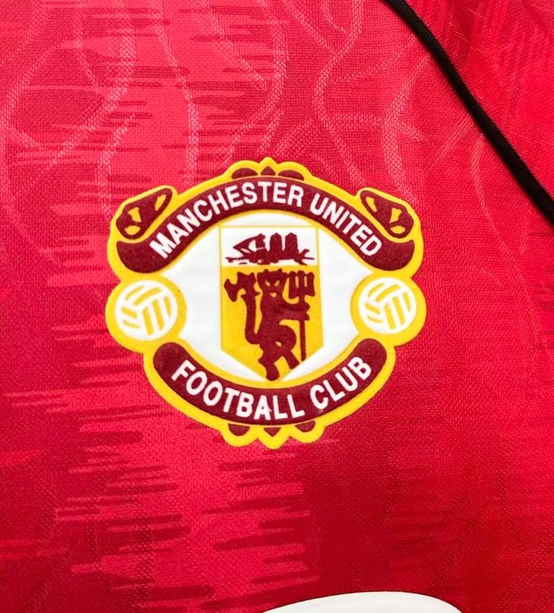 Manchester United 1990-1992 Retro Home Short Sleeve Jersey Rare Collector Ferguson Era
