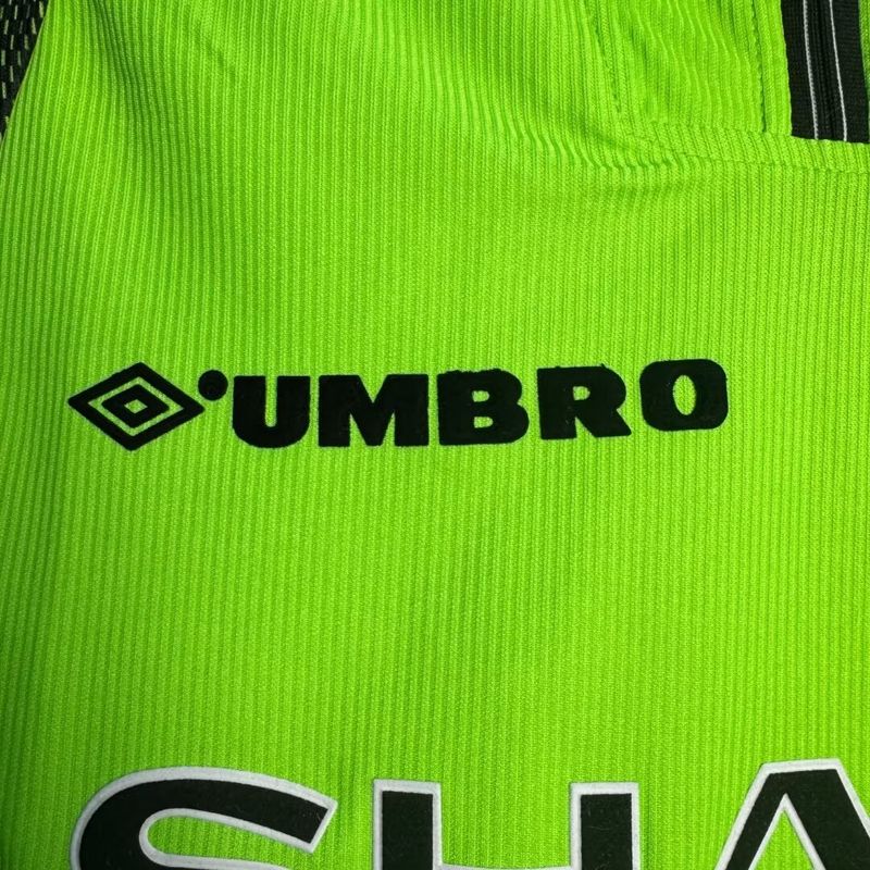 Manchester United 1998-1999 Retro GK Green Long Sleeve Jersey Rare Collector Treble Schmeichel