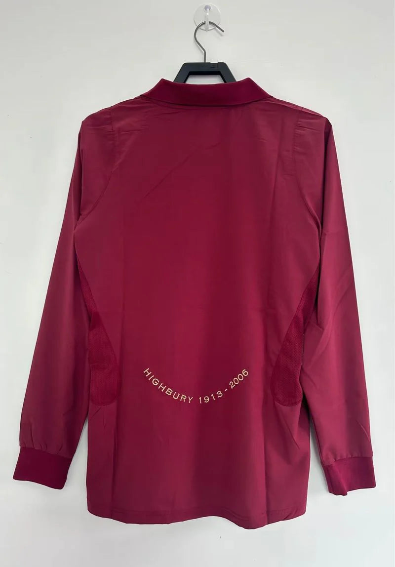 Arsenal 2005-06 Retro Home Long Sleeve Jersey | Custom Name & Number | UCL & PL