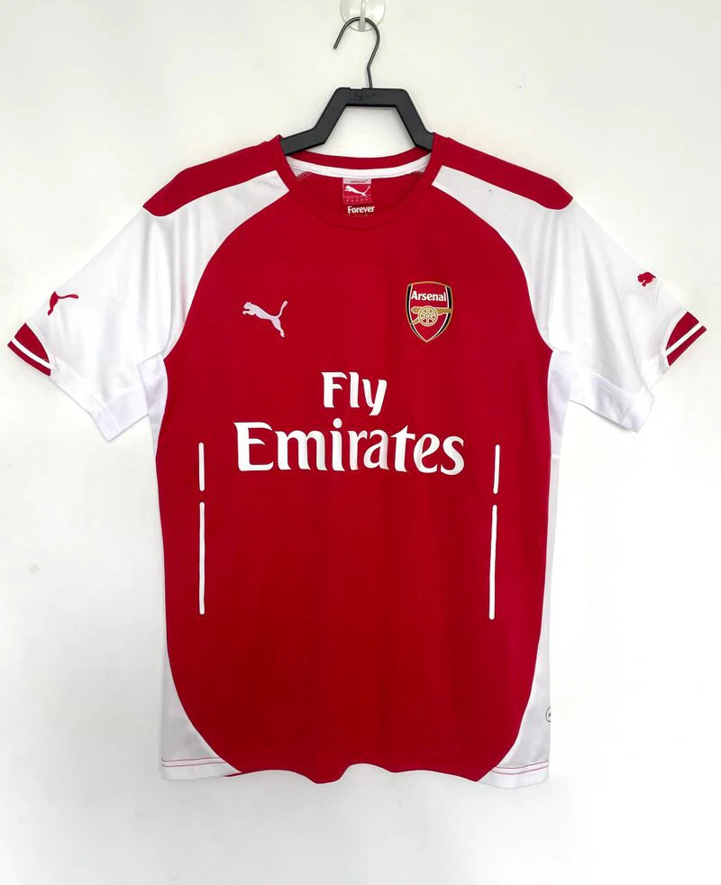 Arsenal FC 2014-2015 Retro Home Jersey | Alexis Sánchez #17 Men's Soccer Shirt - Short Sleeve Puma Debut Season with Optional Premier League Patches