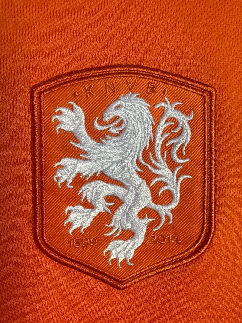 Netherlands 2014 Home Retro Jersey Kuyt #15