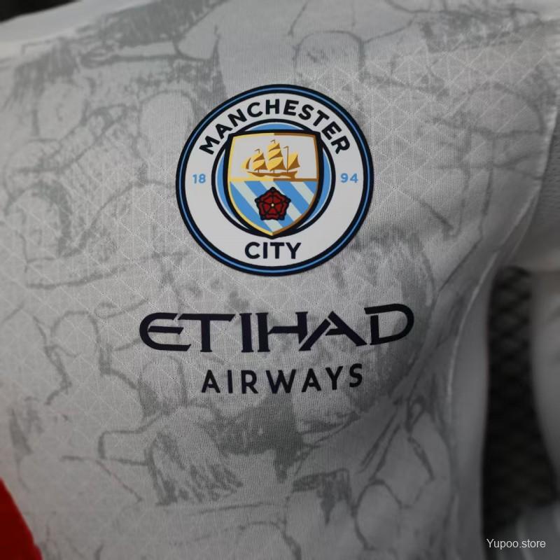 Manchester City 2025-26 Away Long Sleeve Jersey