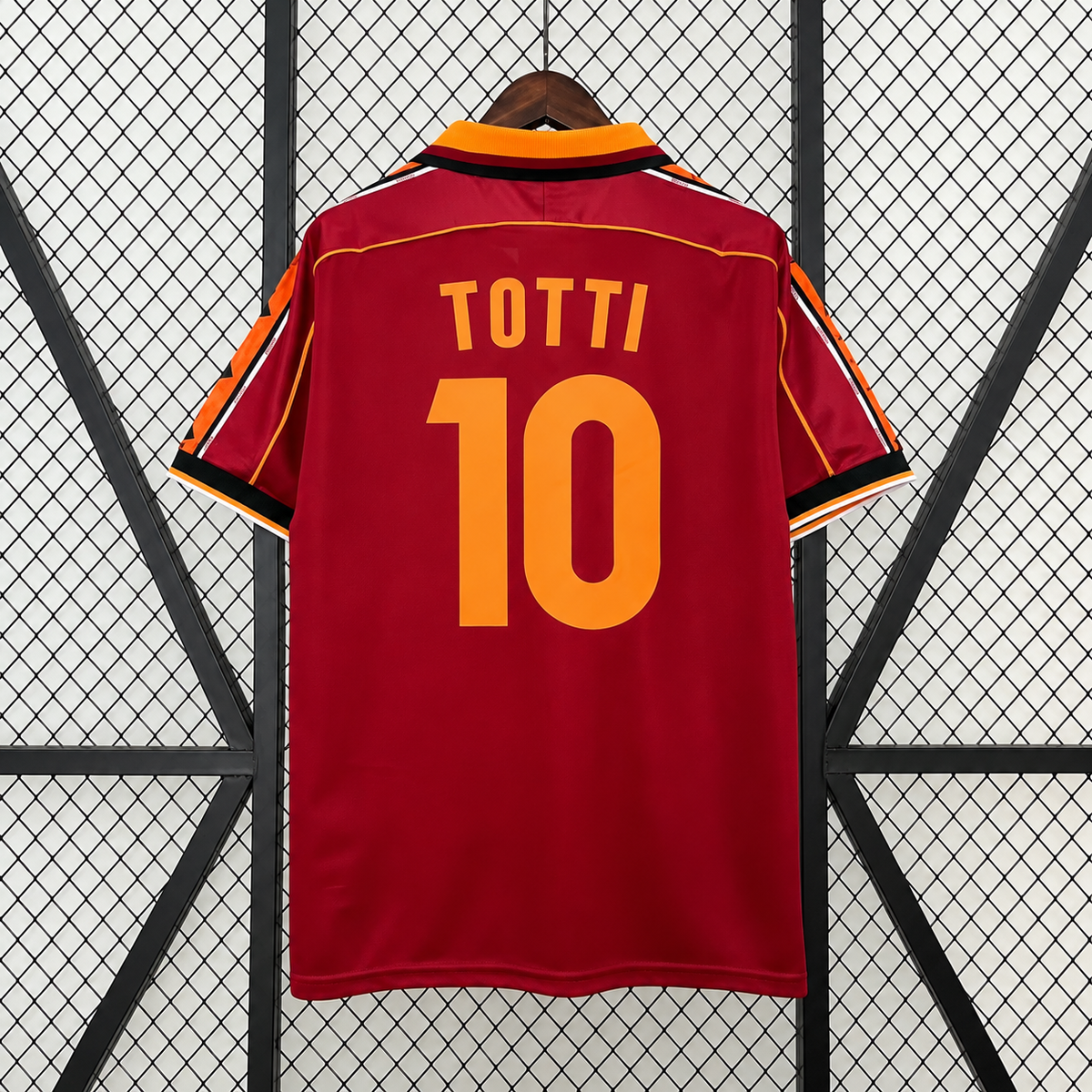 Retro AS Roma 1998-99 Home Jersey #10 Totti