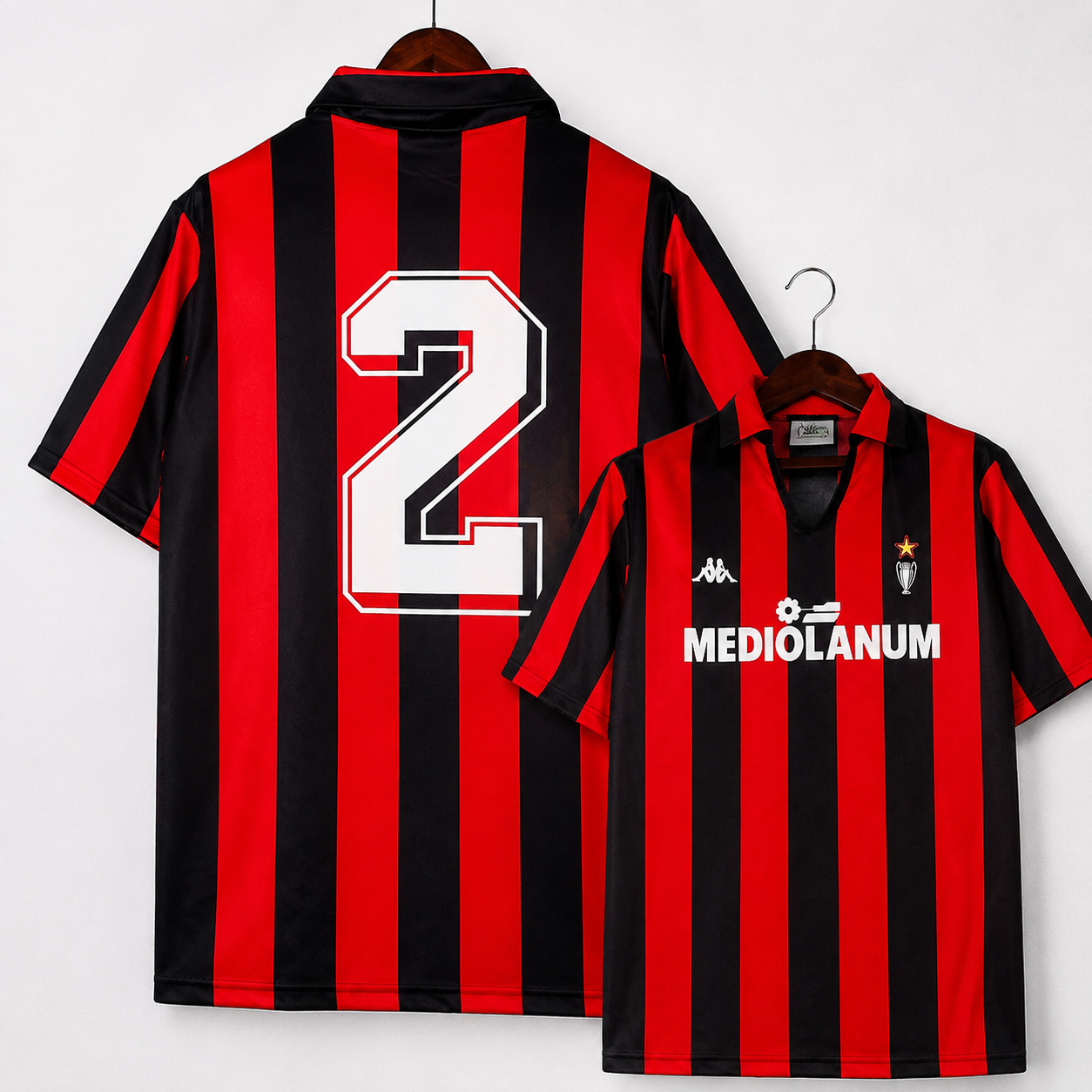 Retro AC Milan 1989-90 Home Jersey Short Sleeve #2