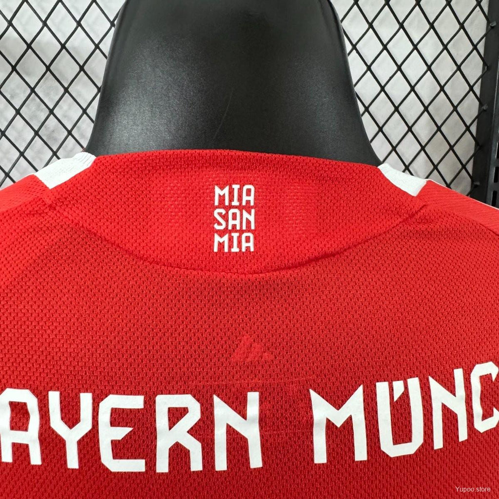 Bayern Munich 2025–2026 Home Long Sleeve Player Jersey
