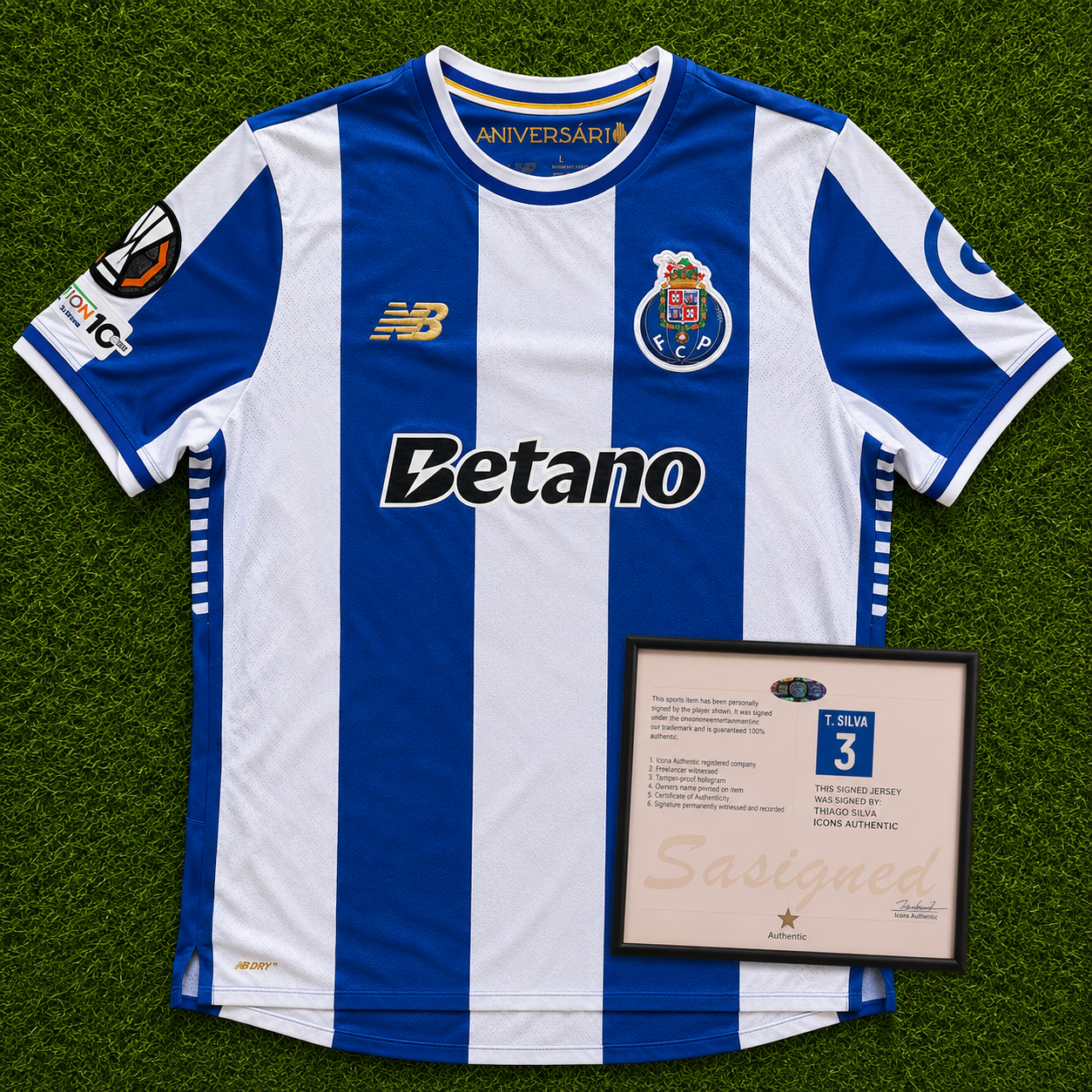 T. Silva Signed Porto Style 25/26 Football Jersey – Thiago Silva Collectible Fan Memorabilia