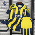 Fenerbahce 2007 2008 Retro Home UEFA Champions League Jersey Alex 20 Roberto Carlos 3 Lugano 2 Football Shirt