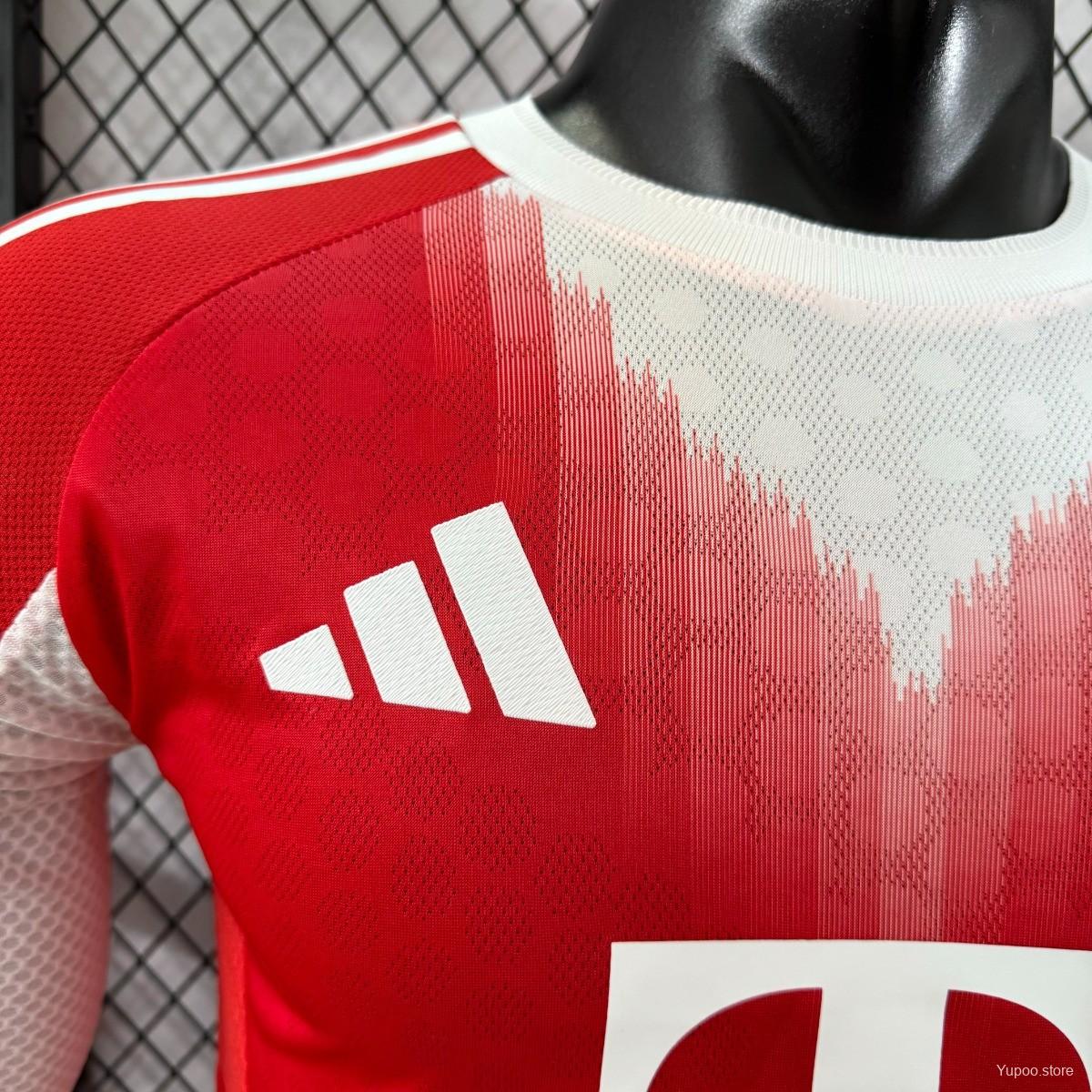 Bayern Munich 2025–2026 Home Long Sleeve Player Jersey