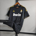 2011/12 Real Madrid Retro Away Black Jersey UCL & La Liga Patch Personalized