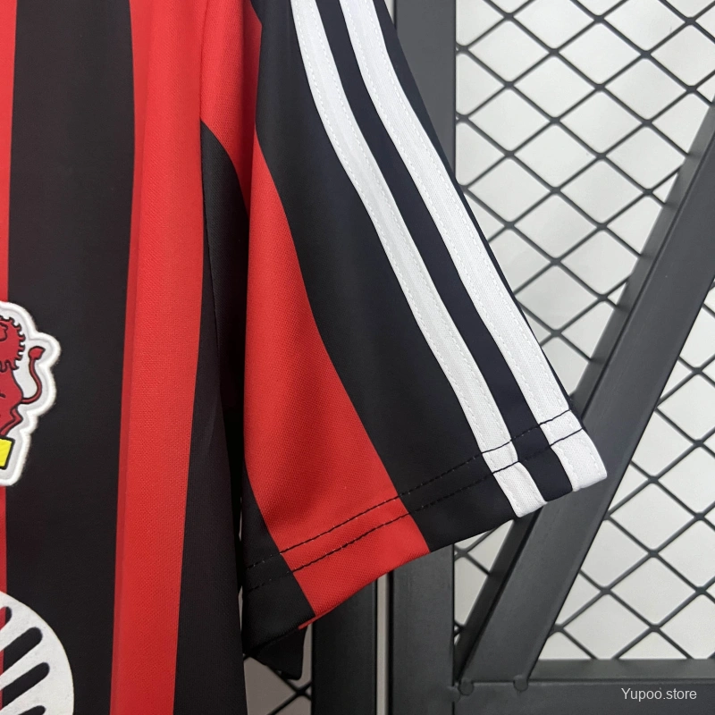 Bayer Leverkusen 2001-02 Retro Home Jersey | UCL & Bundesliga Patch