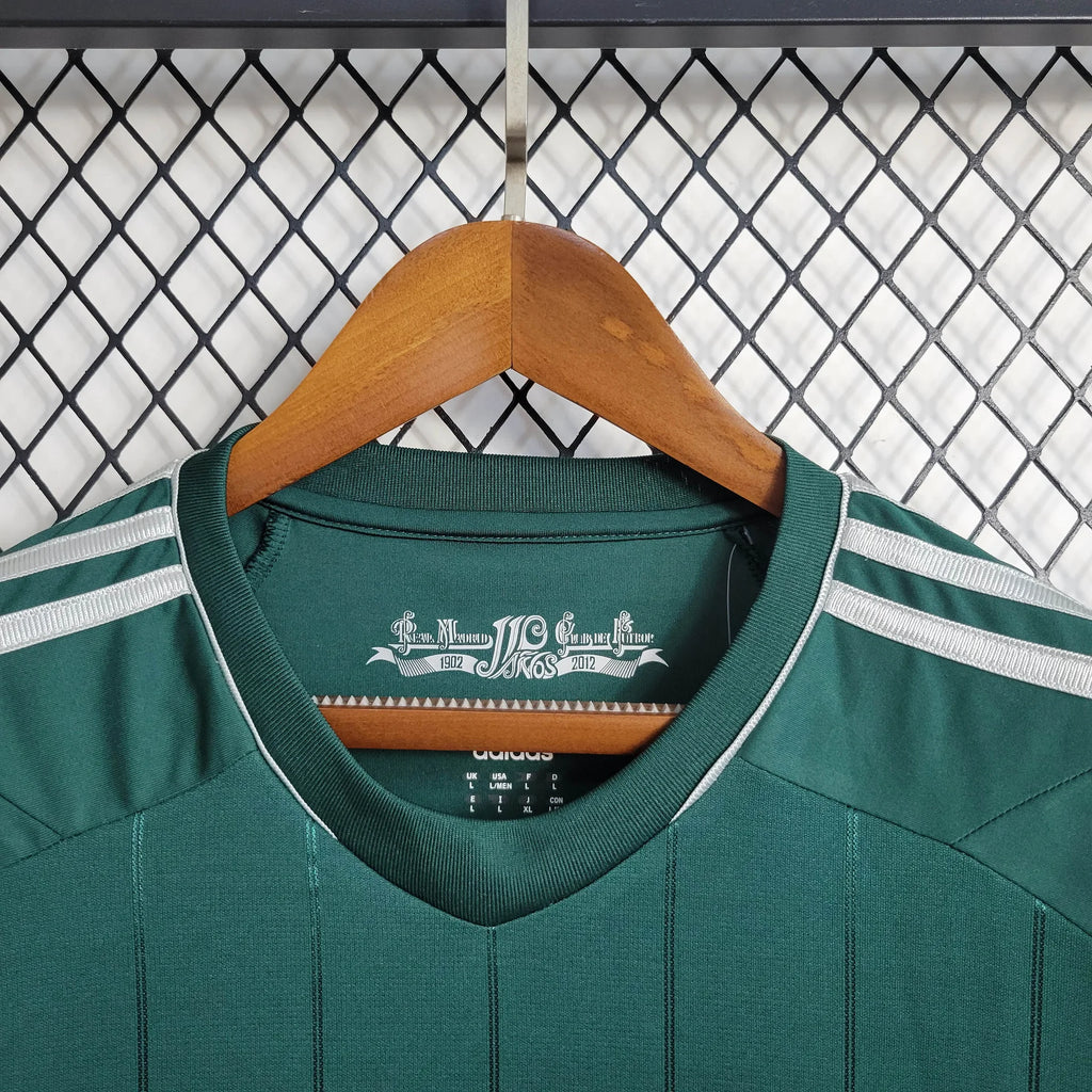 2012/13 Real Madrid Retro Away Green Long Sleeve Jersey #7 Ronaldo UCL & La Liga Personalized