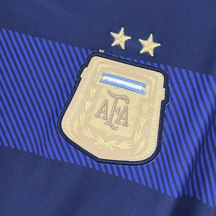 Argentina 2014 World Cup Away Retro Long Sleeve Jersey Personalized S-2XL