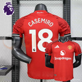 Manchester United 2025-2026 Home Short Sleeve Jersey #18 Casemiro Personalized PL Rare