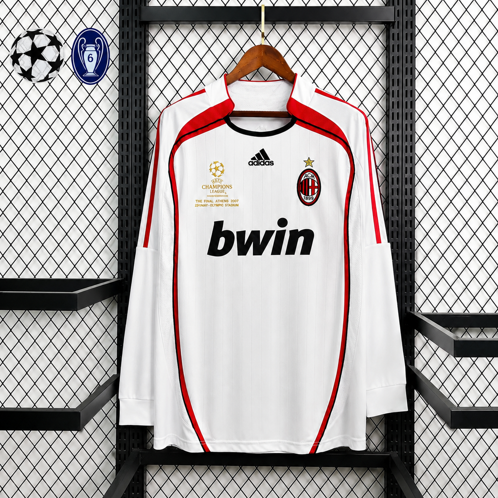 Retro AC Milan 2006-07 Away Jersey Long Sleeve UCL Final Custom