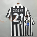 Juventus 1999-2000 Retro Home Short Sleeve Jersey #21 Zidane Personalized Rare Collector