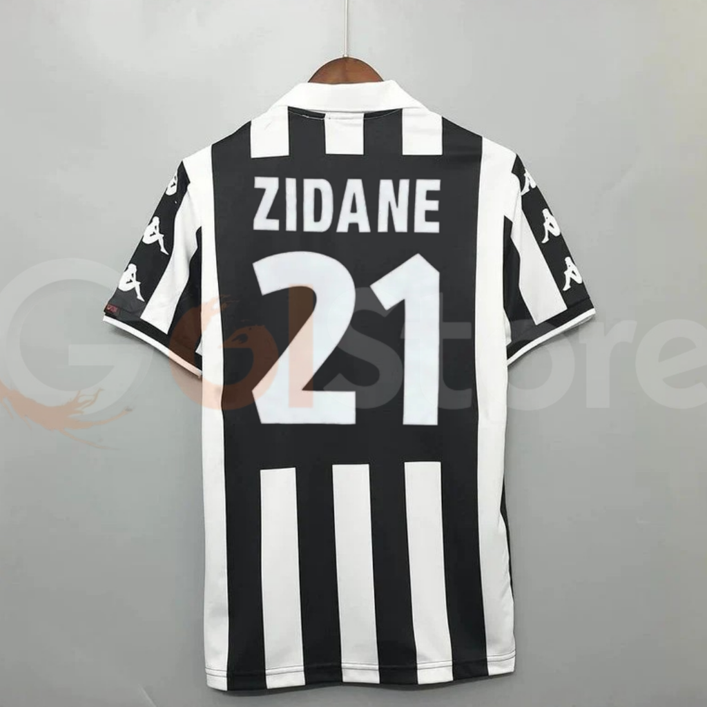 Juventus 1999-2000 Retro Home Short Sleeve Jersey #21 Zidane Personalized Rare Collector