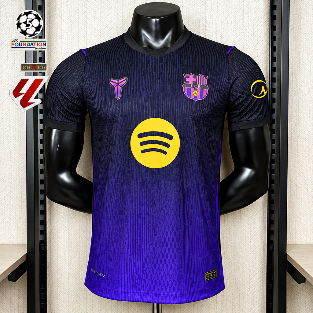 FC Barcelona 2026-27 Away Player Version Jersey | Custom Name & Number | UCL or La Liga Patch | S–3XL