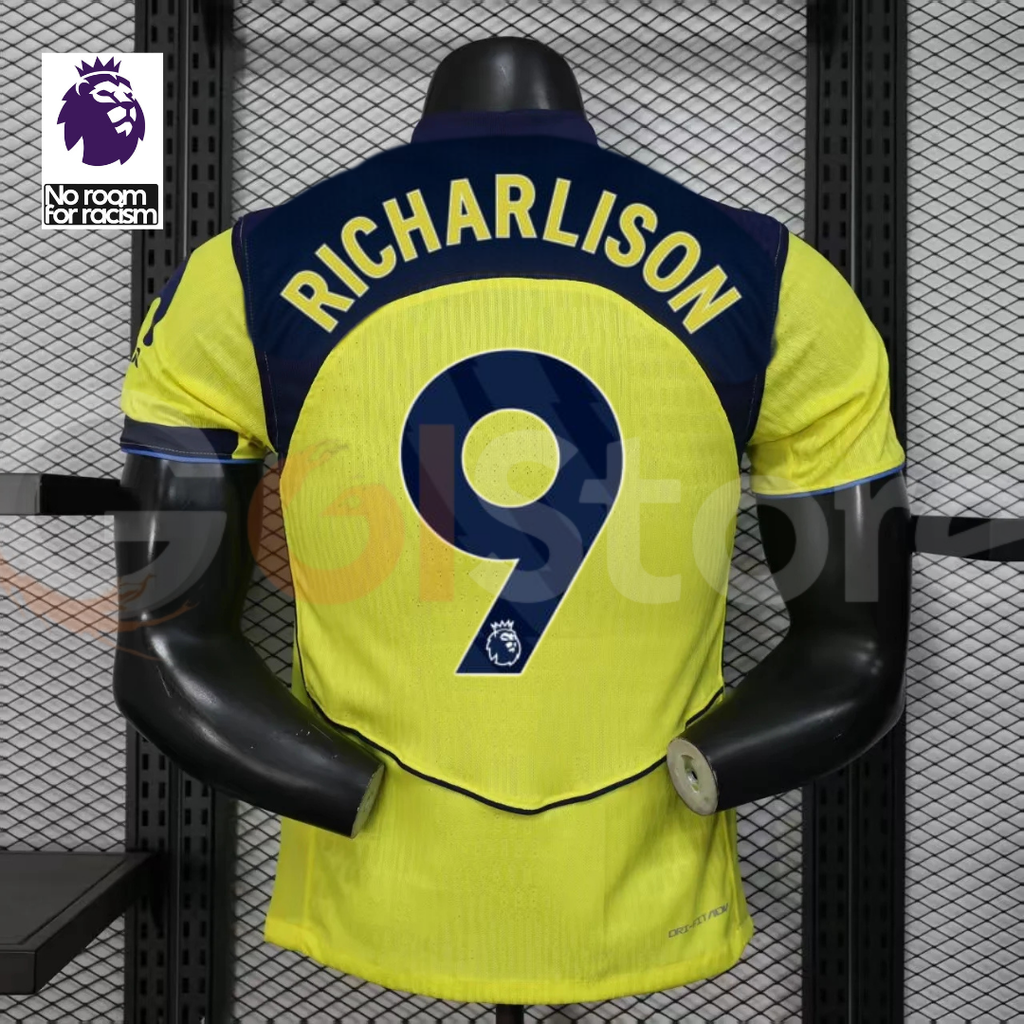 Tottenham Hotspur 2025-2026 Third Jersey Player Version #9 Richarlison Short Sleeve Premier League Patch Personalized