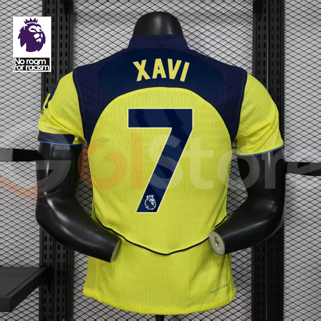 Tottenham Hotspur 2025-2026 Third Jersey Player Version #7 Xavi Simons Short Sleeve Premier League Patch Personalized