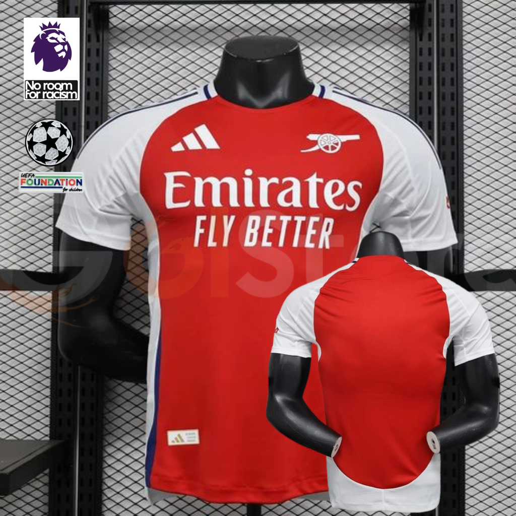 Arsenal 2024-25 Home Jersey | Custom Name & Number | UCL & PL