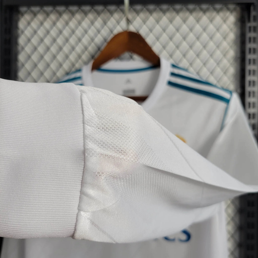 2017/18 Real Madrid Retro Home Jersey #11 Bale UCL
