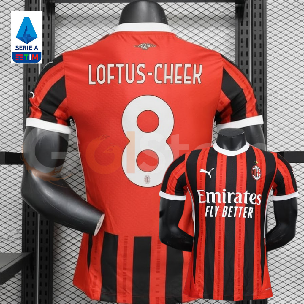 AC Milan 2024-25 Home Jersey Short Sleeve #8 Loftus-Cheek