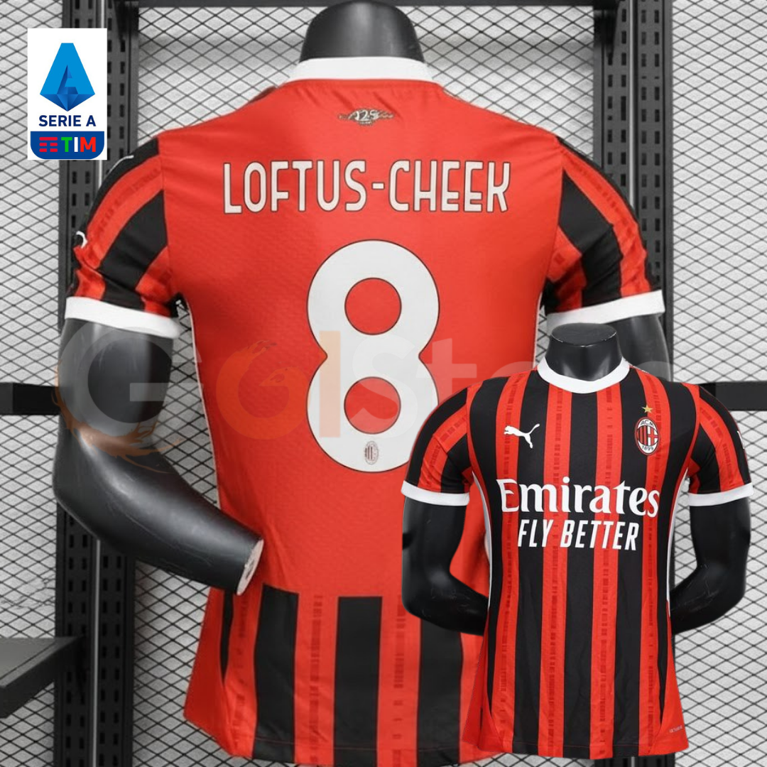 AC Milan 2024-25 Home Jersey Short Sleeve #8 Loftus-Cheek