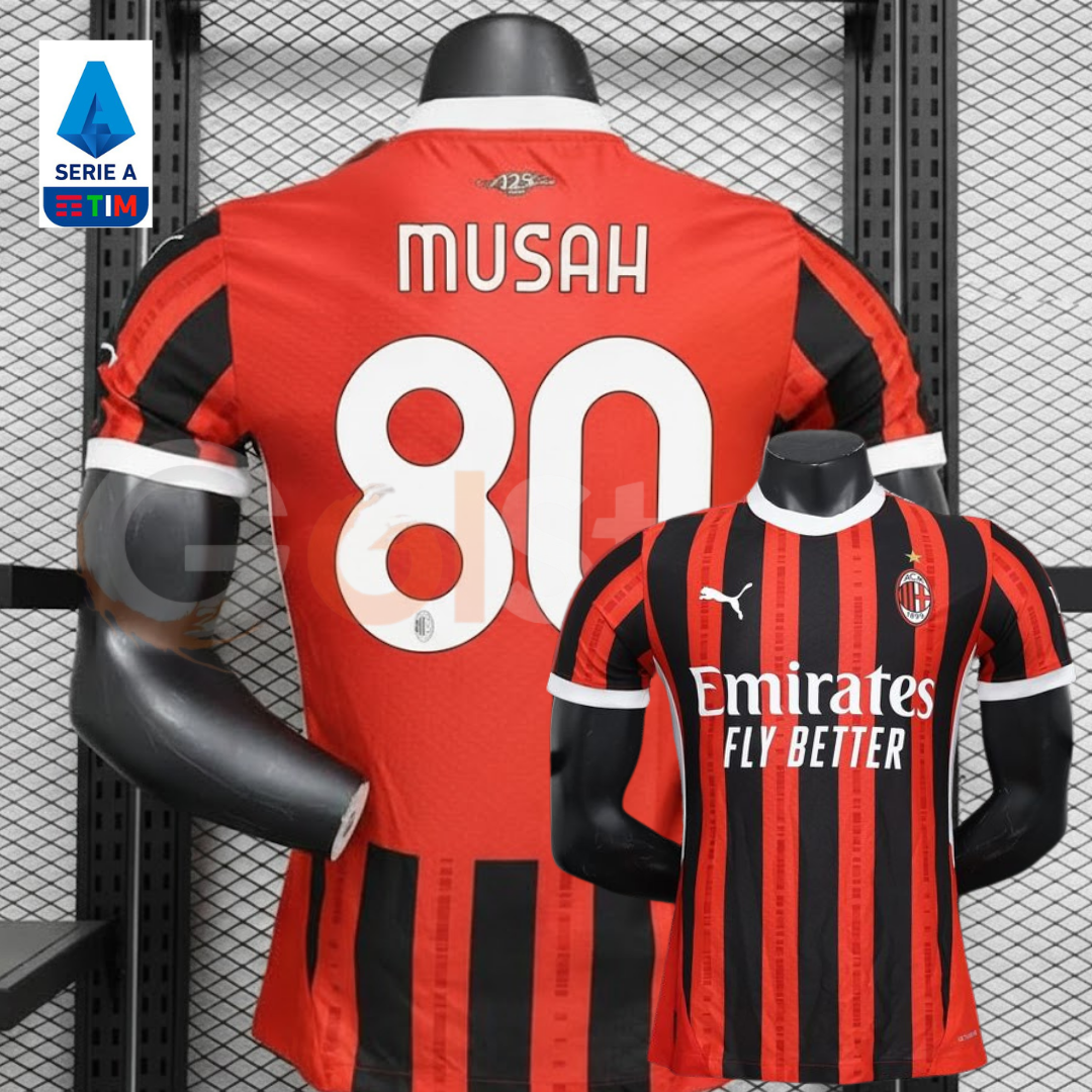 AC Milan 2024-25 Home Jersey Short Sleeve #80 Musah