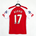 Arsenal FC 2014-2015 Retro Home Jersey | Alexis Sánchez #17 Men's Soccer Shirt - Short Sleeve Puma Debut Season with Optional Premier League Patches