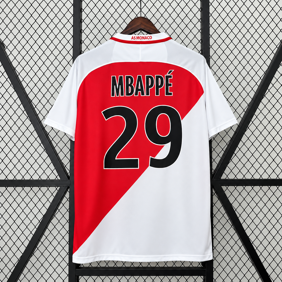 Retro AS Monaco 2016-17 Home Jersey #29 Mbappe