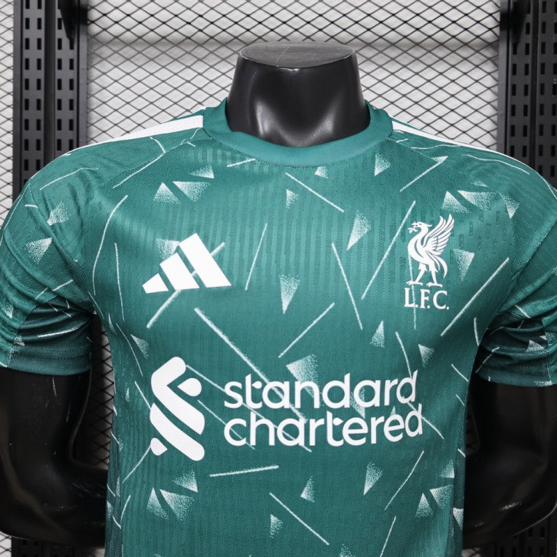 2026-2027 Liverpool Player Version Goalkeeper Short Sleeve Jersey #1 Alisson Becker Personalized PL Patch