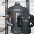 Man City 25-26 Black Away Player Jersey Haaland #9