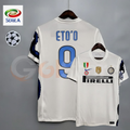 Inter Milan 2009-2010 Retro Away Short Sleeve Jersey #9 Eto'o Serie A UCL Patch Personalized Rare Treble
