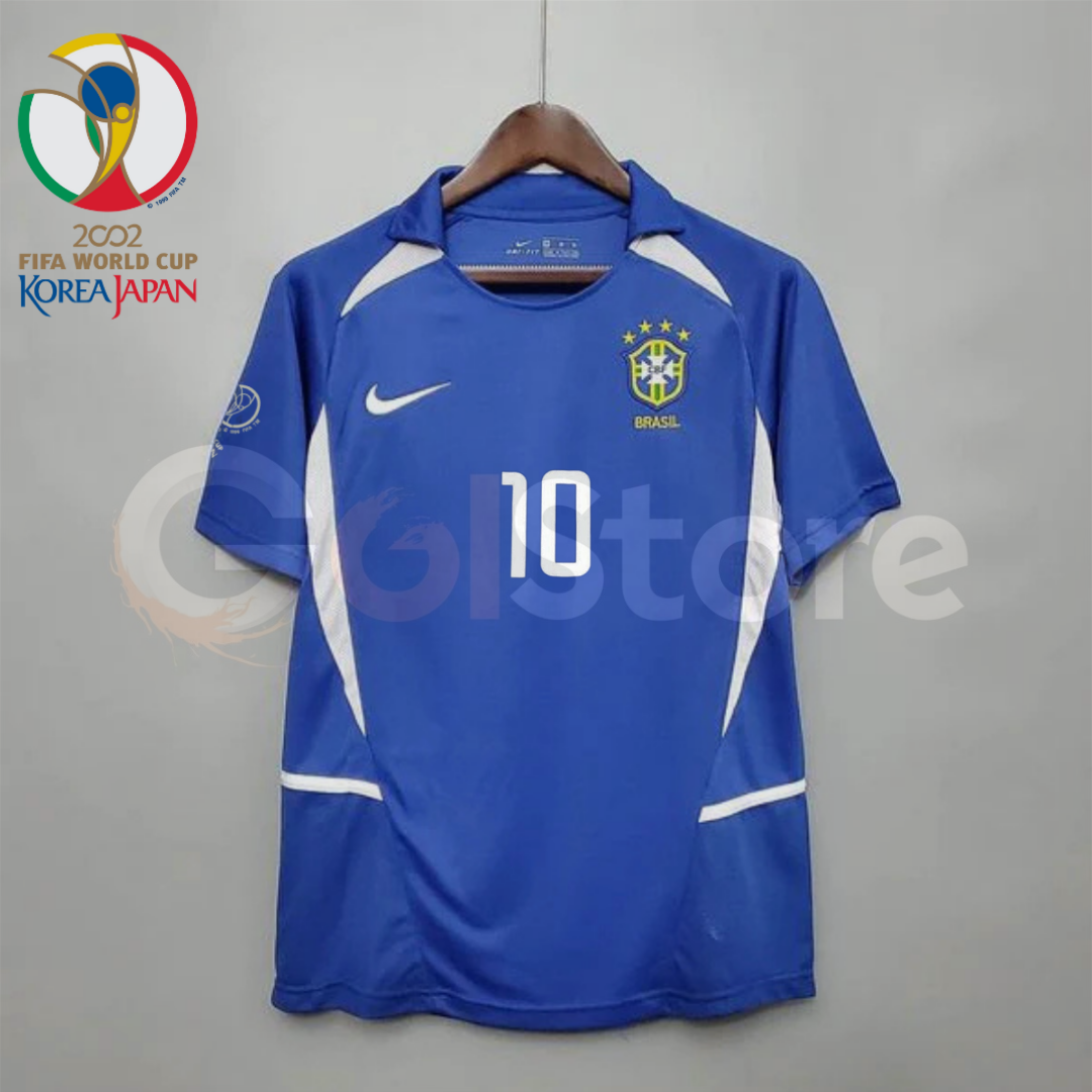 Brazil 2002 Retro Away Jersey – Rivaldo #10