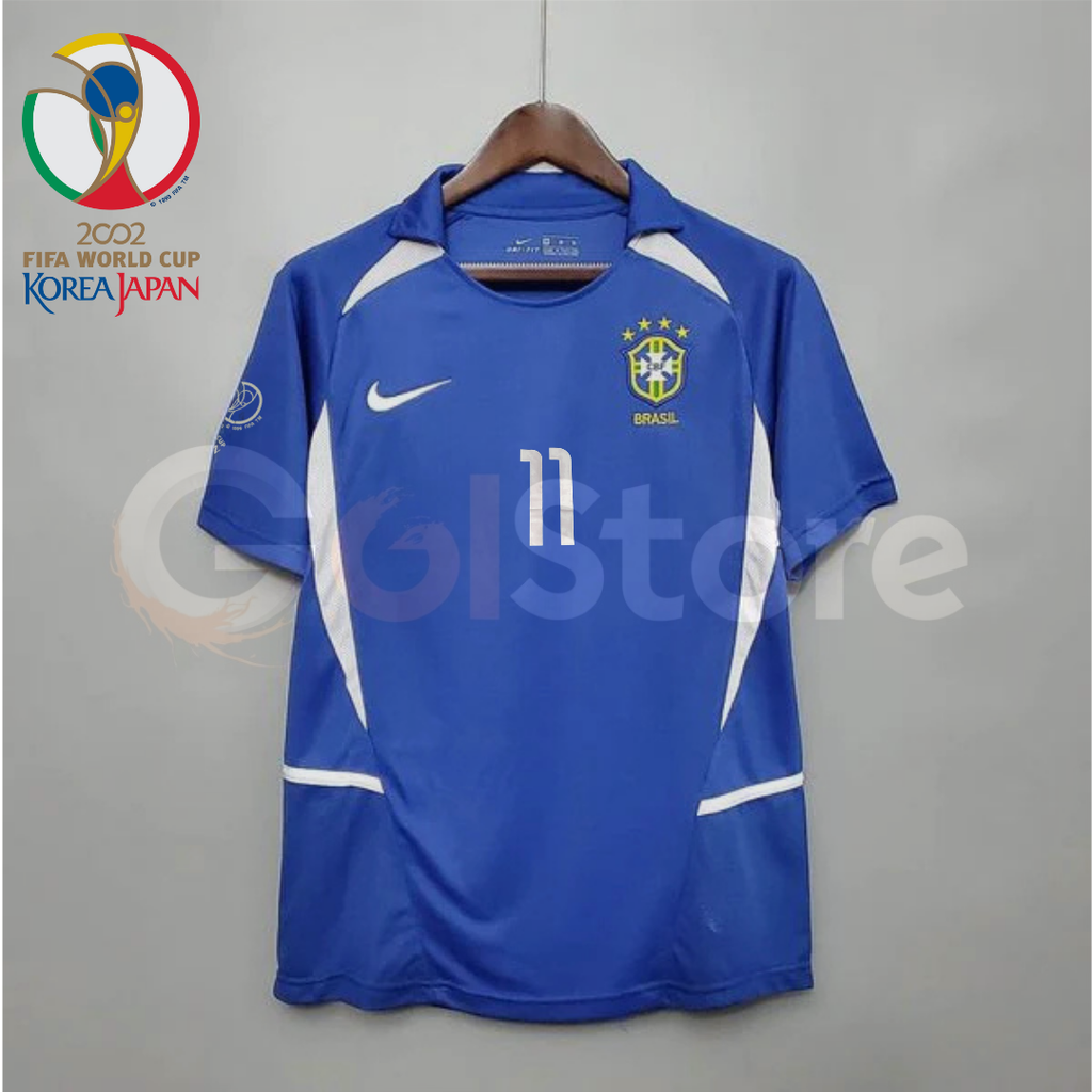 Brazil 2002 Retro Away Jersey – Ronaldinho #11