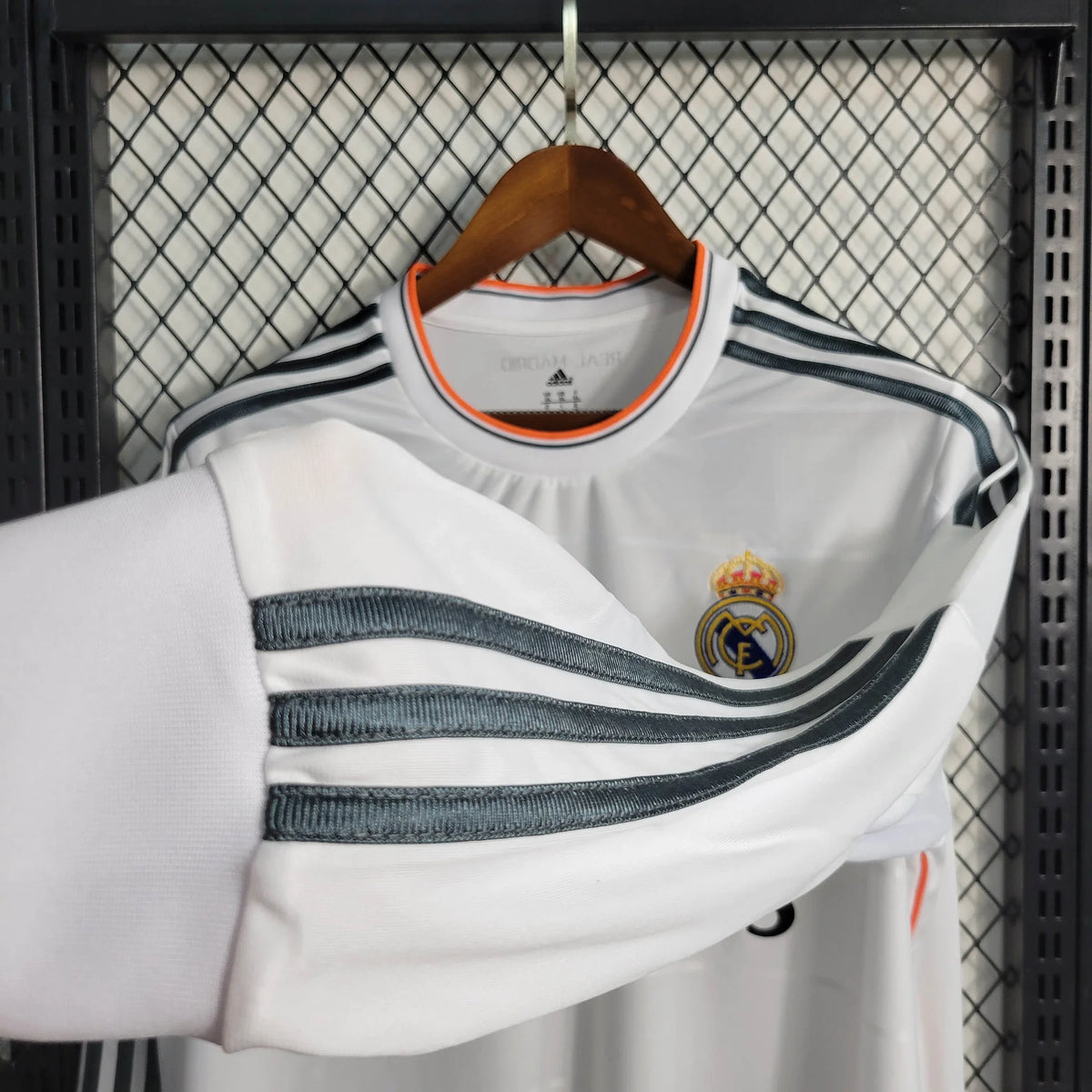 2013/14 Real Madrid Retro Home Jersey Long Sleeve UCL Personalized