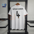 2013/14 Real Madrid Retro Home Jersey #4 Sergio Ramos UCL Personalized