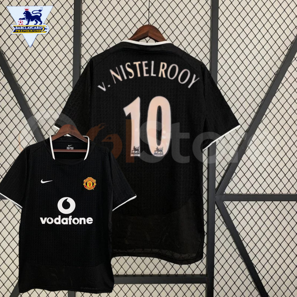 Manchester United 2003-2004 Retro Away Jersey #10 Van Nistelrooy Personalized PL Patch