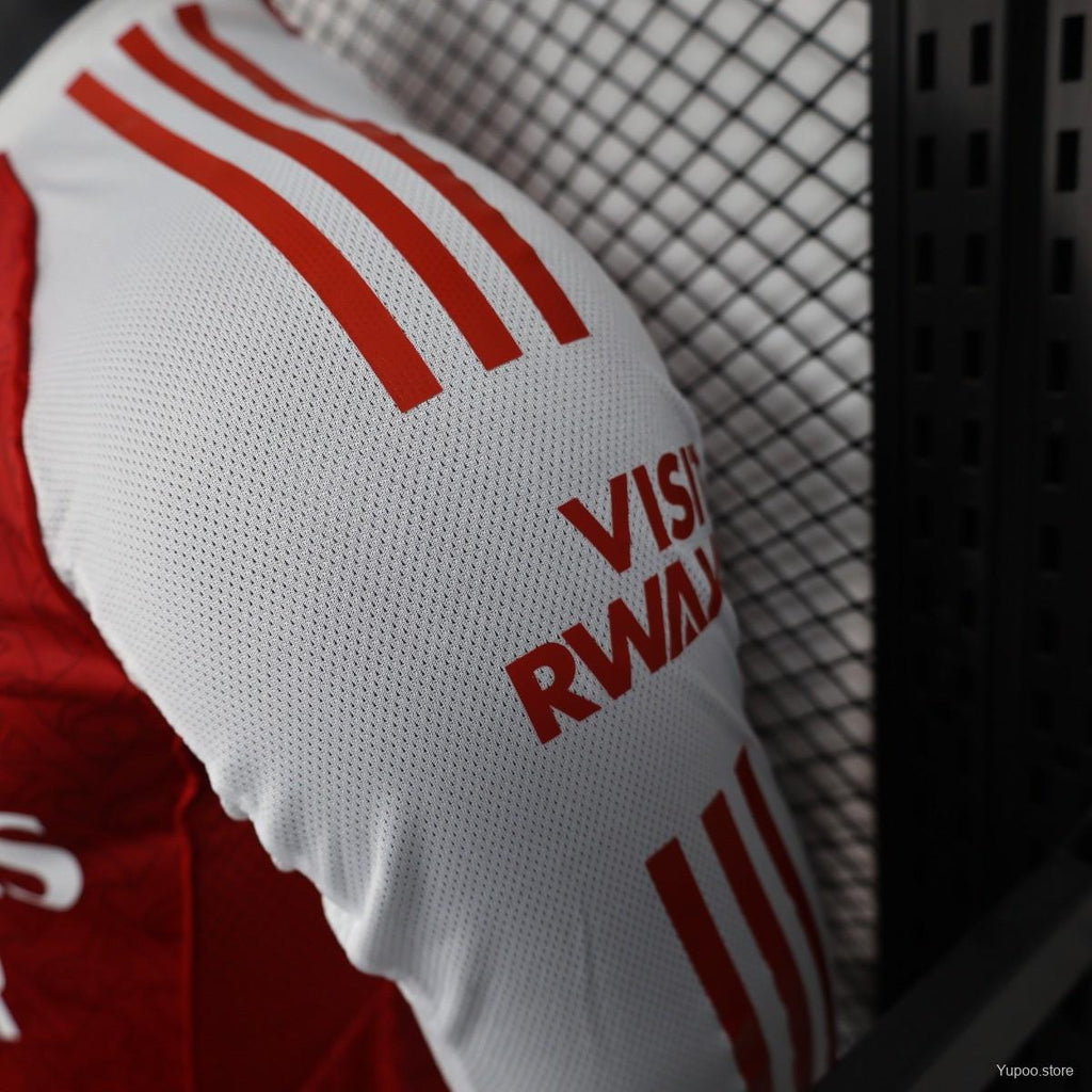 Arsenal 2025-26 Home Long Sleeve Jersey | Customizable | UCL & Premier League