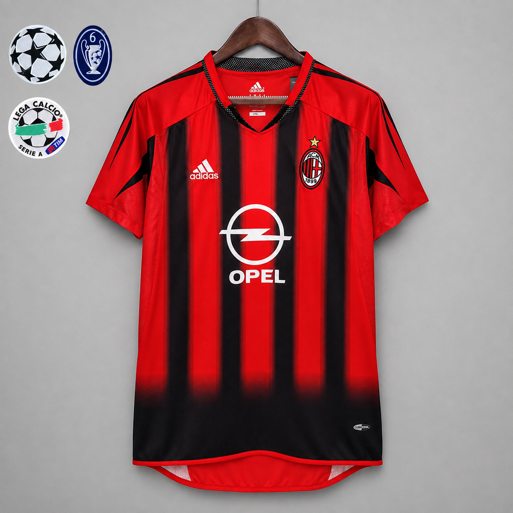 Retro AC Milan 2004-05 Home Jersey Short Sleeve Custom