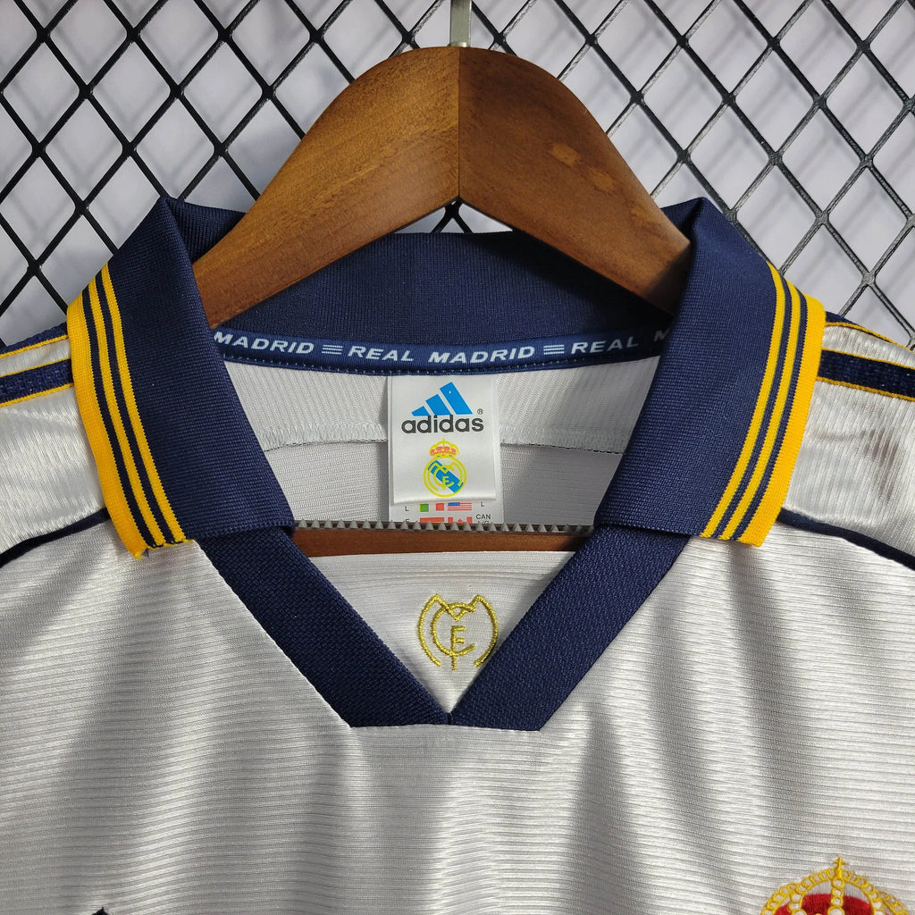 1998/00 Real Madrid Retro Home Jersey #10 Seedorf UCL Personalized