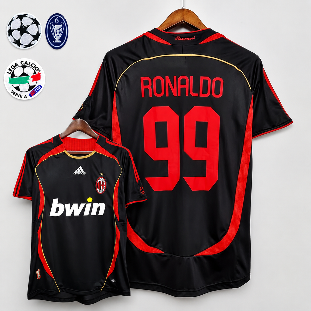 Retro AC Milan 2006-07 Away Jersey Short Sleeve #99 Ronaldo
