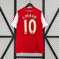 Arsenal FC 2011-2012 Retro Home Jersey | Robin van Persie #10 Men's Soccer Shirt - Short Sleeve 125th Anniversary Edition with Optional Premier League Patches