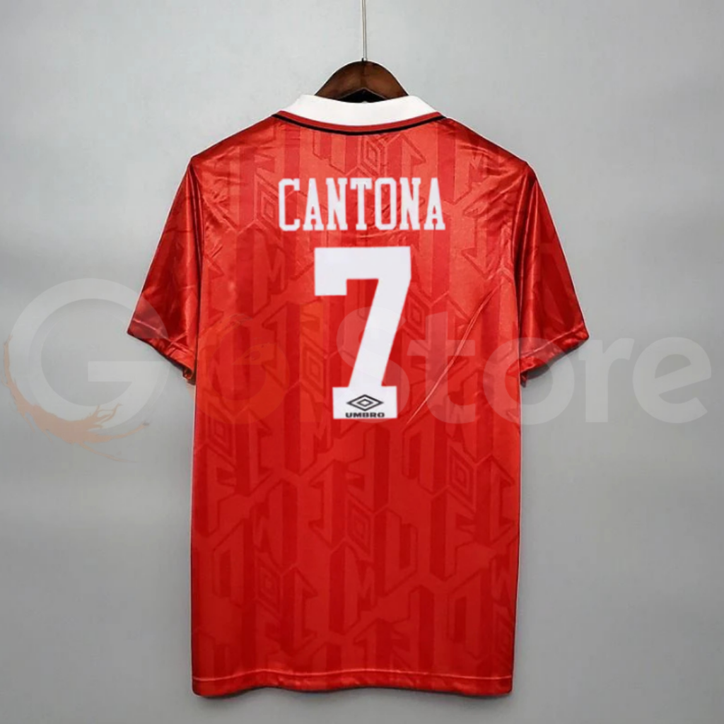 Manchester United 1992-1994 Retro Home Jersey #7 Cantona Personalized