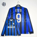 Inter Milan 2010 UCL Final Long Sleeve Jersey #9 Eto'o UCL Patch Personalized Rare Treble Bernabeu